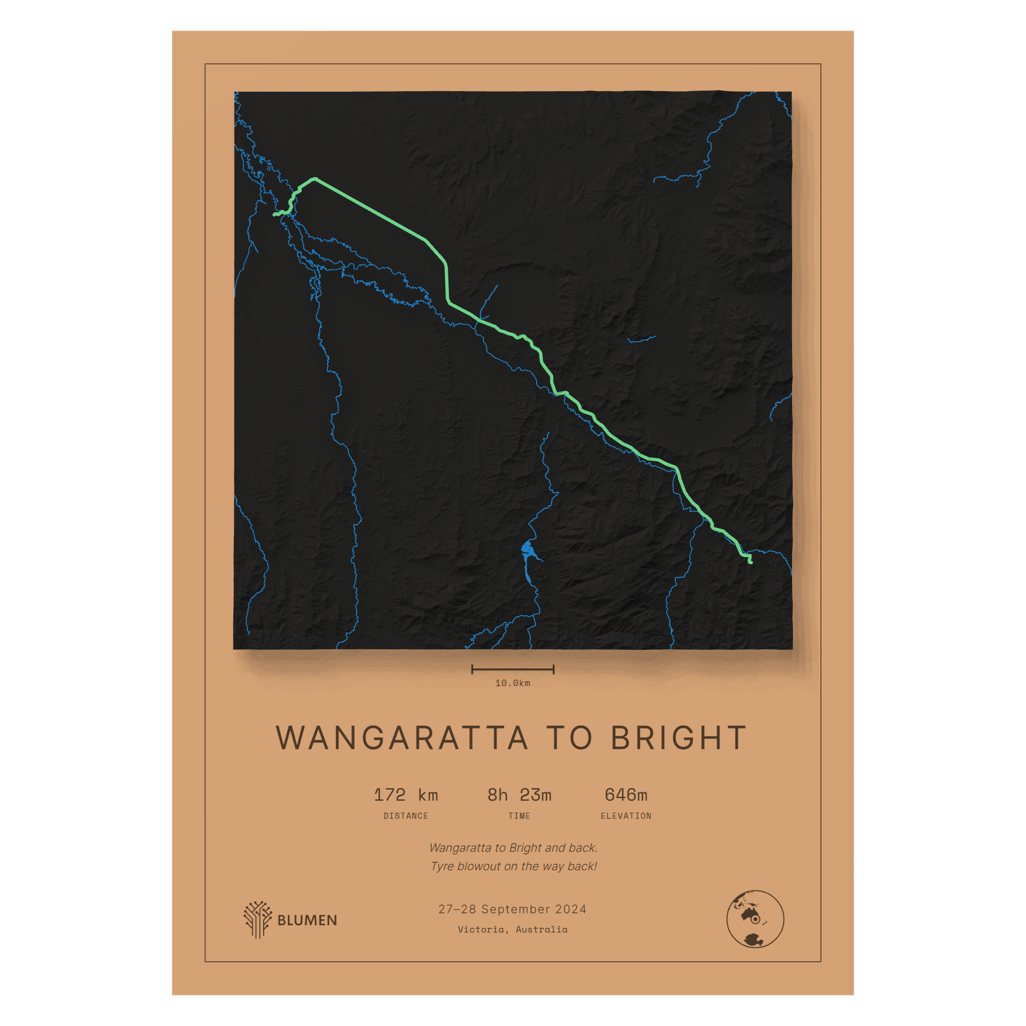Wangaratta to Bright